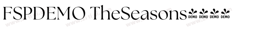 FSPDEMO TheSeasons字体转换